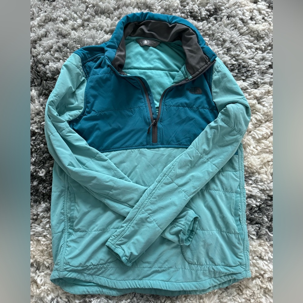 The north face 1/4 zip color block pullover